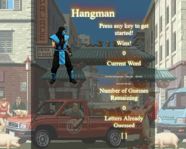 Hangman music game