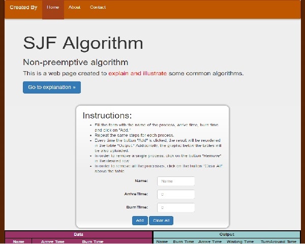 Created to make algorithms learning easier