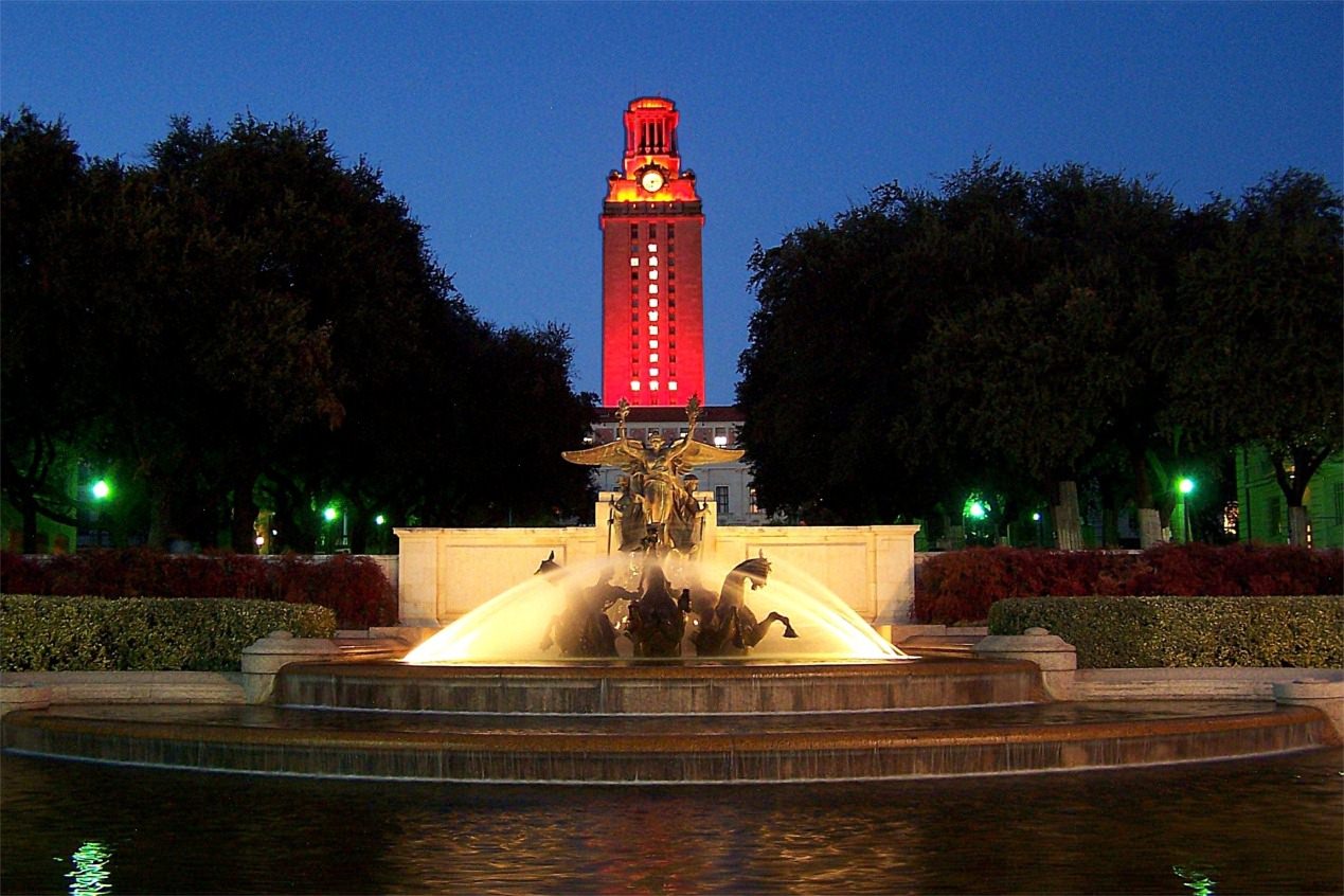 University of Texas at Austin Tower and Fountain University of Texas at Austin Tower and Fountain